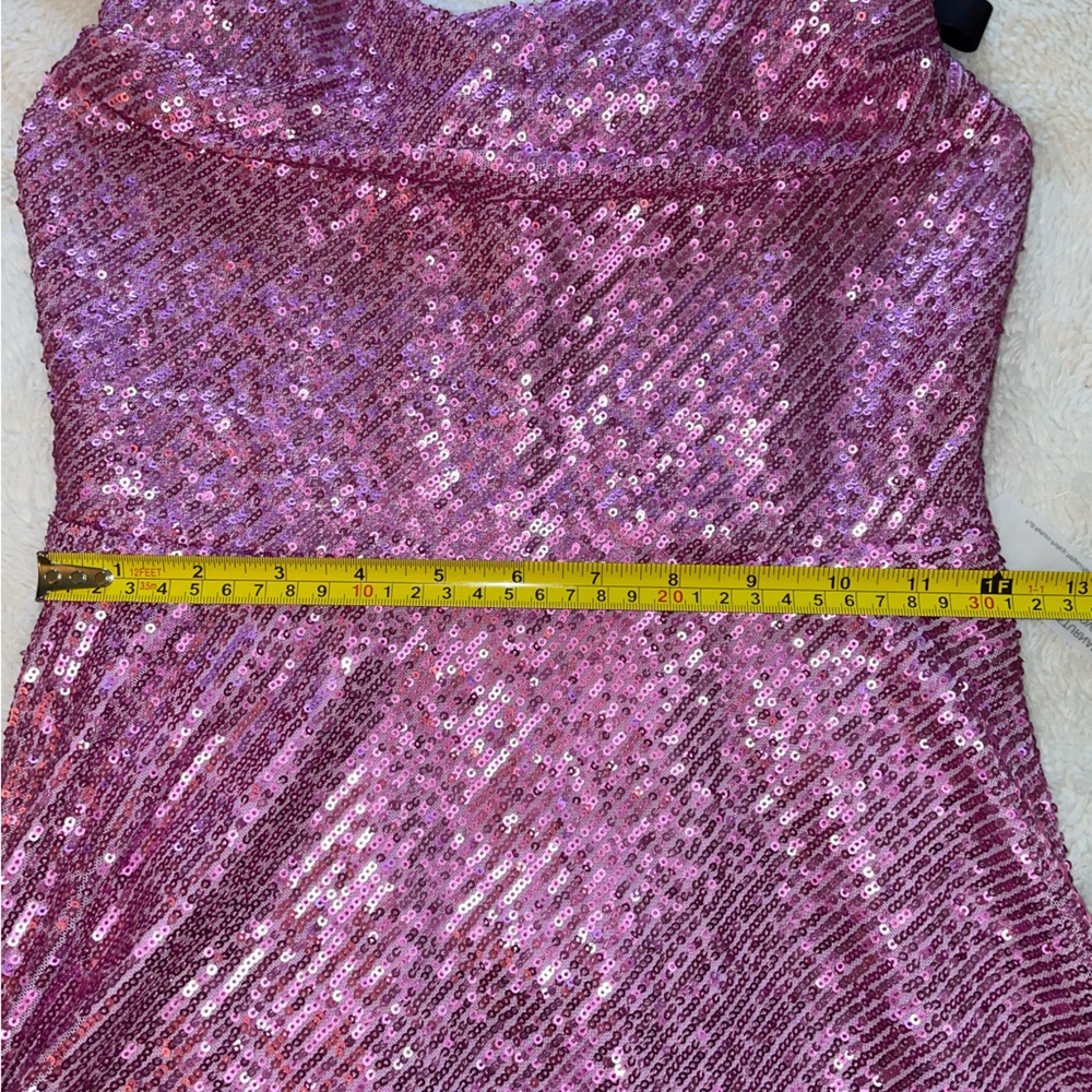 For Love And Lemons Candice Pink Sequin Mini Dress - Picture 8 of 10